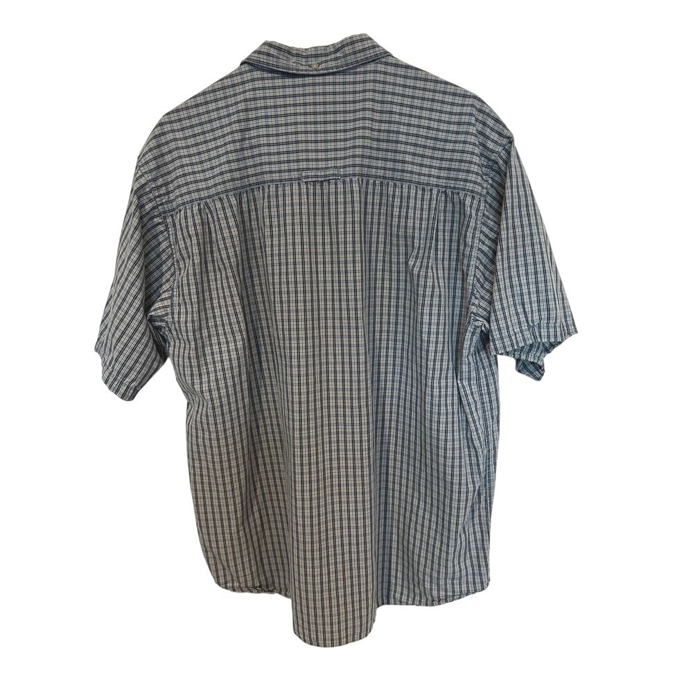 The North Face A5 Series Shirt XL Men's Blue Plaid Short Sleeve Button Down - Picture 2 of 4